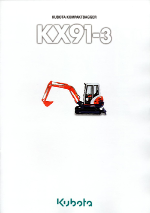 मिनी एक्सकेवेटर Kubota KX91-3 GL
