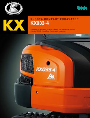 मिनी एक्सकेवेटर Kubota KX033-4