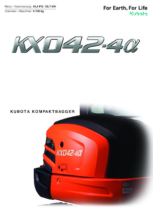मिनी एक्सकेवेटर Kubota KX042-4 α