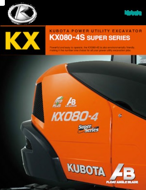 क्रॉलर एक्सकेवेटर Kubota KX080-4S