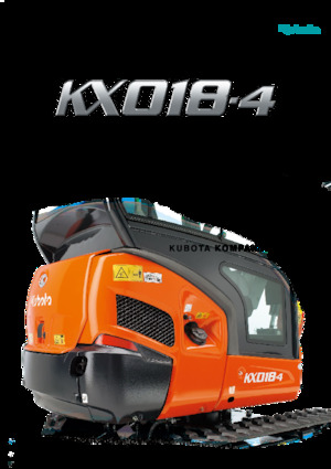 मिनी एक्सकेवेटर Kubota KX18-4