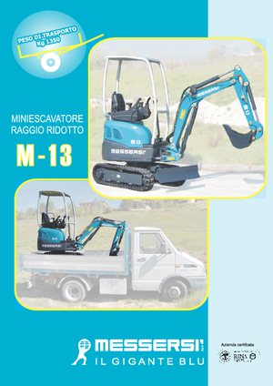 मिनी एक्सकेवेटर Messersi M 13