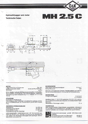 व्हील एक्सकेवेटर O&K MH 2.5 C