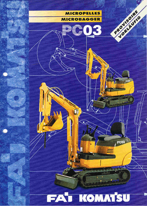 मिनी एक्सकेवेटर Komatsu PC03-2