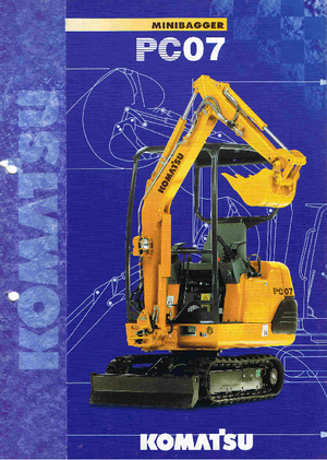 मिनी एक्सकेवेटर Komatsu PC07-2