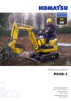 मिनी एक्सकेवेटर Komatsu PC09-1 STD
