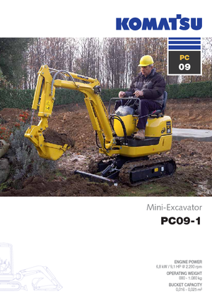 मिनी एक्सकेवेटर Komatsu PC09-1 STD