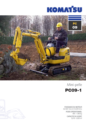 मिनी एक्सकेवेटर Komatsu PC09-1 STD