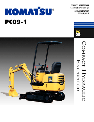 मिनी एक्सकेवेटर Komatsu PC09-1 STD