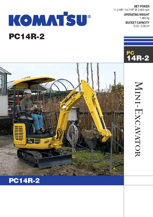 मिनी एक्सकेवेटर Komatsu PC14R-2