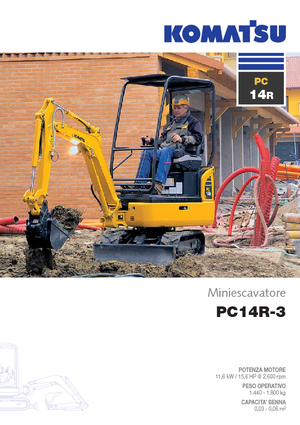 मिनी एक्सकेवेटर Komatsu PC14R-3HS 