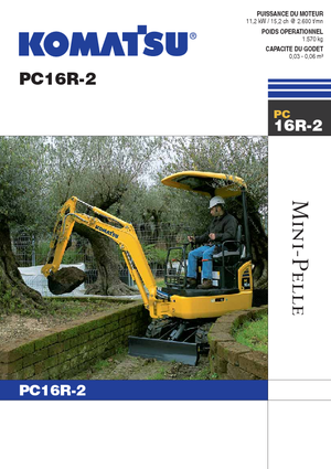 मिनी एक्सकेवेटर Komatsu PC16R-2