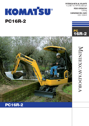 मिनी एक्सकेवेटर Komatsu PC16R-2