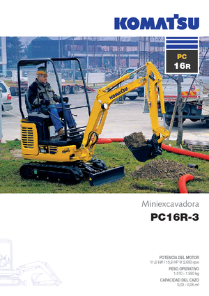 मिनी एक्सकेवेटर Komatsu PC16R-3