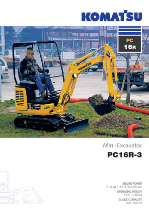 मिनी एक्सकेवेटर Komatsu PC16R-3