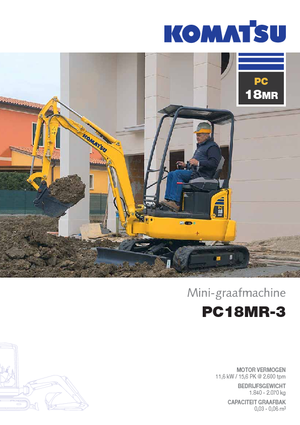मिनी एक्सकेवेटर Komatsu PC18MR-3