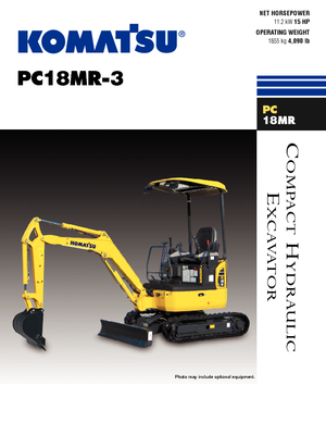 मिनी एक्सकेवेटर Komatsu PC18MR-3