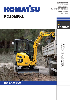 मिनी एक्सकेवेटर Komatsu PC20MR-2