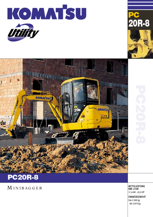 मिनी एक्सकेवेटर Komatsu PC20R-8