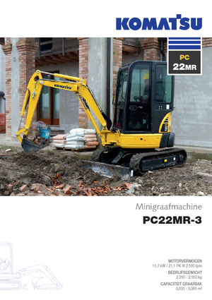 मिनी एक्सकेवेटर Komatsu PC22MR-3