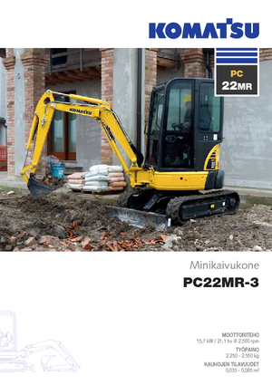 मिनी एक्सकेवेटर Komatsu PC22MR-3