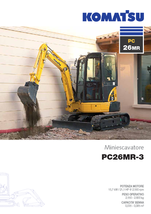 मिनी एक्सकेवेटर Komatsu PC26MR-3