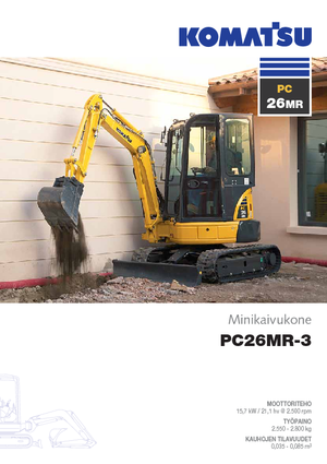 मिनी एक्सकेवेटर Komatsu PC26MR-3