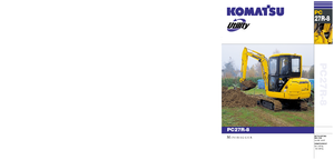 मिनी एक्सकेवेटर Komatsu PC27R-8