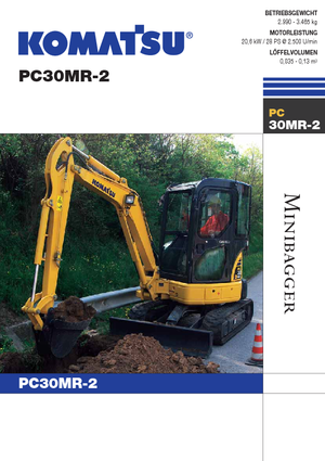 मिनी एक्सकेवेटर Komatsu PC30MR-2