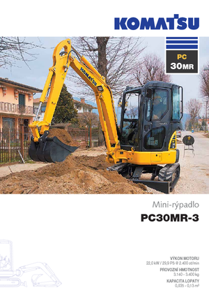 मिनी एक्सकेवेटर Komatsu PC30MR-3