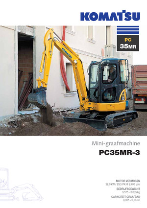 मिनी एक्सकेवेटर Komatsu PC35MR-3