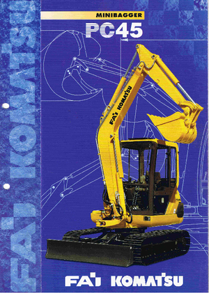 मिनी एक्सकेवेटर Komatsu PC45-1