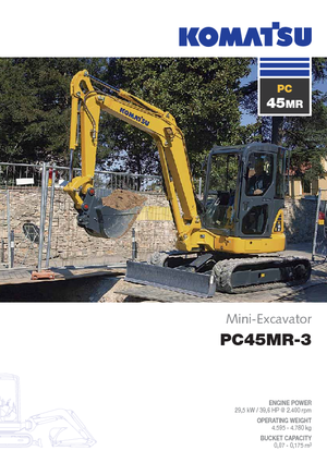 मिनी एक्सकेवेटर Komatsu PC45MR-3