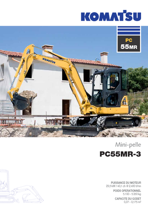 मिनी एक्सकेवेटर Komatsu PC55MR-3