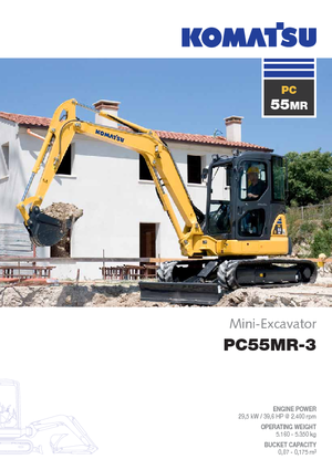मिनी एक्सकेवेटर Komatsu PC55MR-3