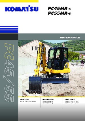 मिनी एक्सकेवेटर Komatsu PC55MR-5M