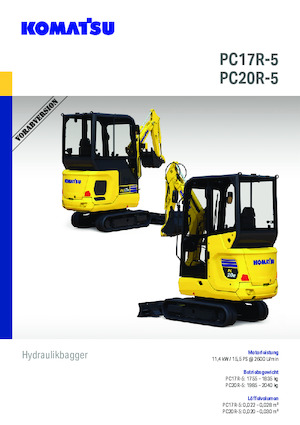 मिनी एक्सकेवेटर Komatsu PC17R-5