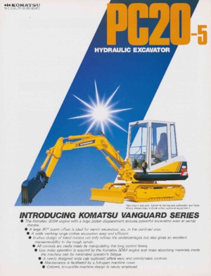 मिनी एक्सकेवेटर Komatsu PC20-5