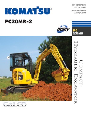 मिनी एक्सकेवेटर Komatsu PC20MR-2