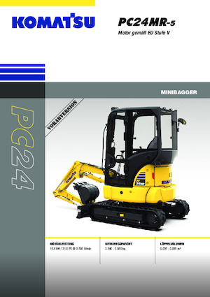 मिनी एक्सकेवेटर Komatsu PC24MR-5