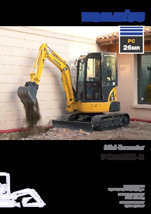 मिनी एक्सकेवेटर Komatsu PC26MR-3
