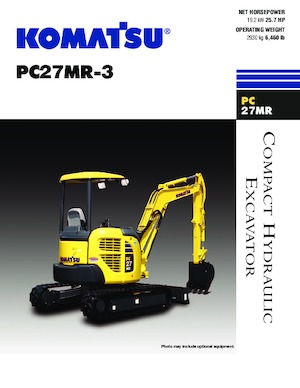 मिनी एक्सकेवेटर Komatsu PC27MR-3