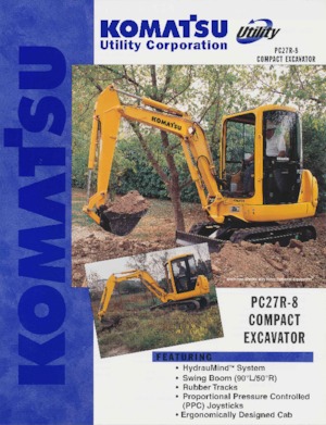 मिनी एक्सकेवेटर Komatsu PC27R-8