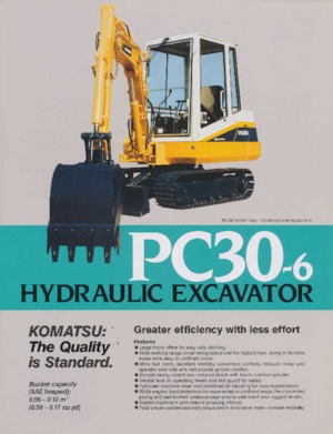 मिनी एक्सकेवेटर Komatsu PC30-6