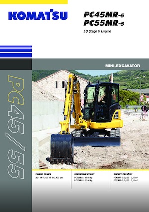 मिनी एक्सकेवेटर Komatsu PC55MR-5E0