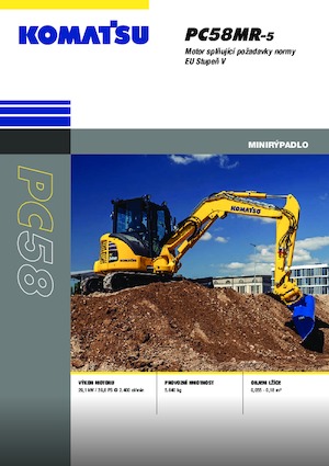 मिनी एक्सकेवेटर Komatsu PC58MR-5E0