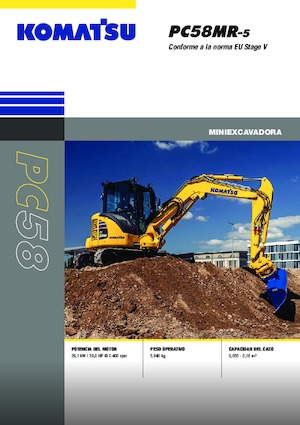 मिनी एक्सकेवेटर Komatsu PC58MR-5E0