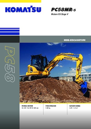 मिनी एक्सकेवेटर Komatsu PC58MR-5E0