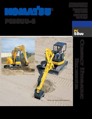 मिनी एक्सकेवेटर Komatsu PC58UU-3