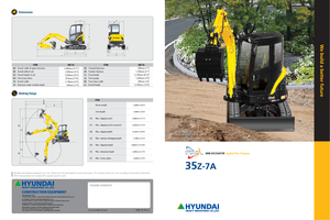 मिनी एक्सकेवेटर Hyundai R 35 Z 7 A